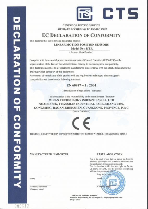 ЕС Декларация соответствия модель KTR ЕС Декларация соответствия модель KTR